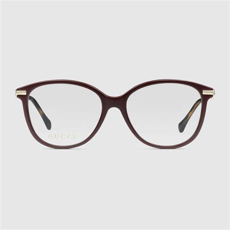 gucci cat eye optical frame